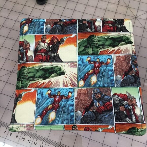 potholder Marvel Avengers Iron Man Captain America Hulk Comics Superhero trivet - Picture 3 of 6